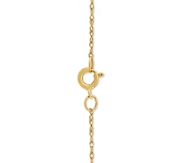 Gemstone 18" Pendant Necklace 14k Gold