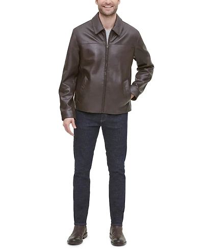 Cole Haan Men's Leather Jacket, Created for Macy's