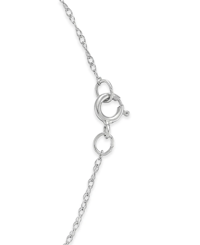 Diamond Heart 18" Pendant Necklace (1/6 ct. t.w.) 14k Gold (Also available White or Rose gold)