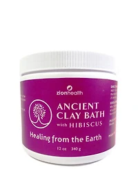 Zion Health Clay Bath with Hibiscus, 12 oz