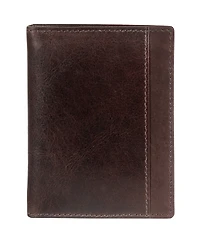 Mancini Casablanca Collection Men's Rfid Secure Center Unique Vertical Wing Wallet