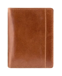 Mancini Casablanca Collection Men's Rfid Secure Center Unique Vertical Wing Wallet