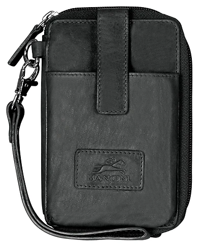 Mancini Casablanca Collection Rfid Secure Cell Phone Wallet