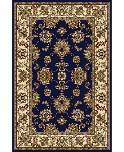 Closeout! Km Home 1330/1241/Navy Navelli Blue 5'5" x 8'3" Area Rug