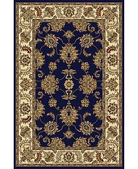 Closeout! Km Home 1330/1241/Navy Navelli Blue 5'5" x 8'3" Area Rug