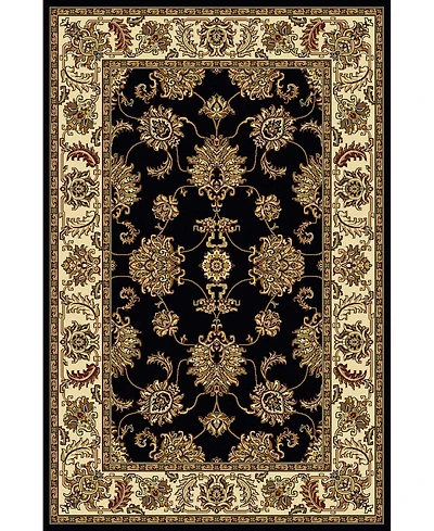 Closeout! Km Home //Black Navelli Black 5'5" x 8'3" Area Rug