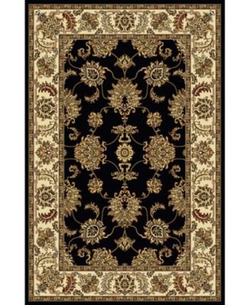 Closeout Km Home 1330 1224 Black Navelli Black Area Rug Collection