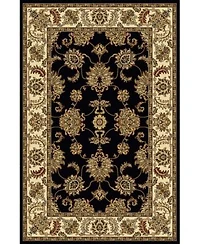Closeout Km Home 1330 1224 Black Navelli Black Area Rug Collection