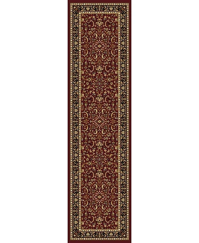 Closeout! Km Home //Burgundy Navelli Red 2'2" x 8' Runner Rug