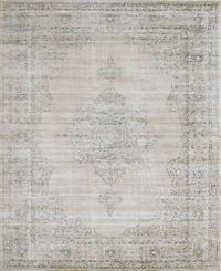 Closeout! Km Home 3563/0021/Bone Cantu Ivory/ Cream 5'3" x 7'3" Area Rug