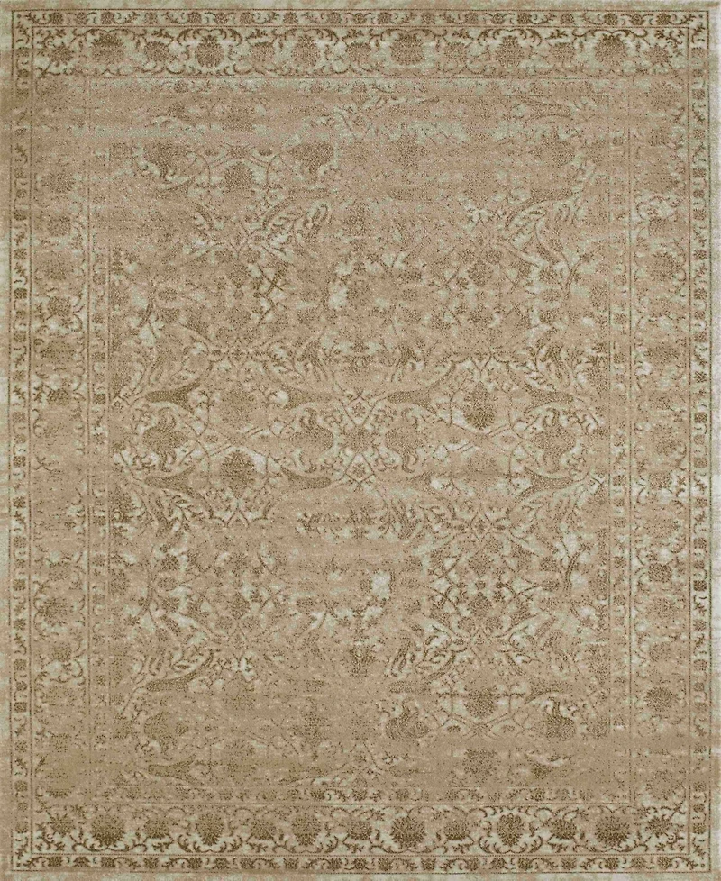 Closeout! Km Home 3564/0021/Bone Cantu Ivory/ Cream 5'3" x 7'3" Area Rug
