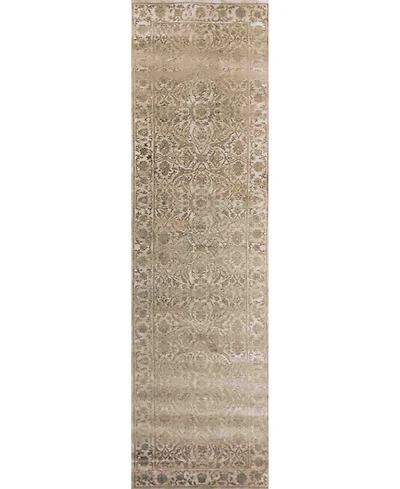 Closeout! Km Home 3564/0023/Bone Cantu Ivory/ Cream 2'2" x 7'7" Runner Rug