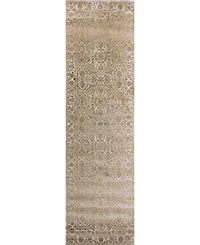 Closeout! Km Home 3564/0023/Bone Cantu Ivory/ Cream 2'2" x 7'7" Runner Rug