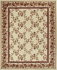 Closeout! Km Home 1590/2002/Ivory Pesaro Ivory 5'5" x 7'7" Area Rug