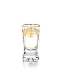 Classic Touch Liqueur Glasses with 24k Gold Artwork - Set of 6