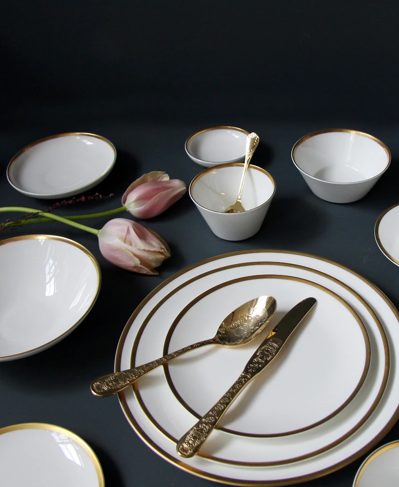 Twig New York Golden Edge 10" Dinner Plate