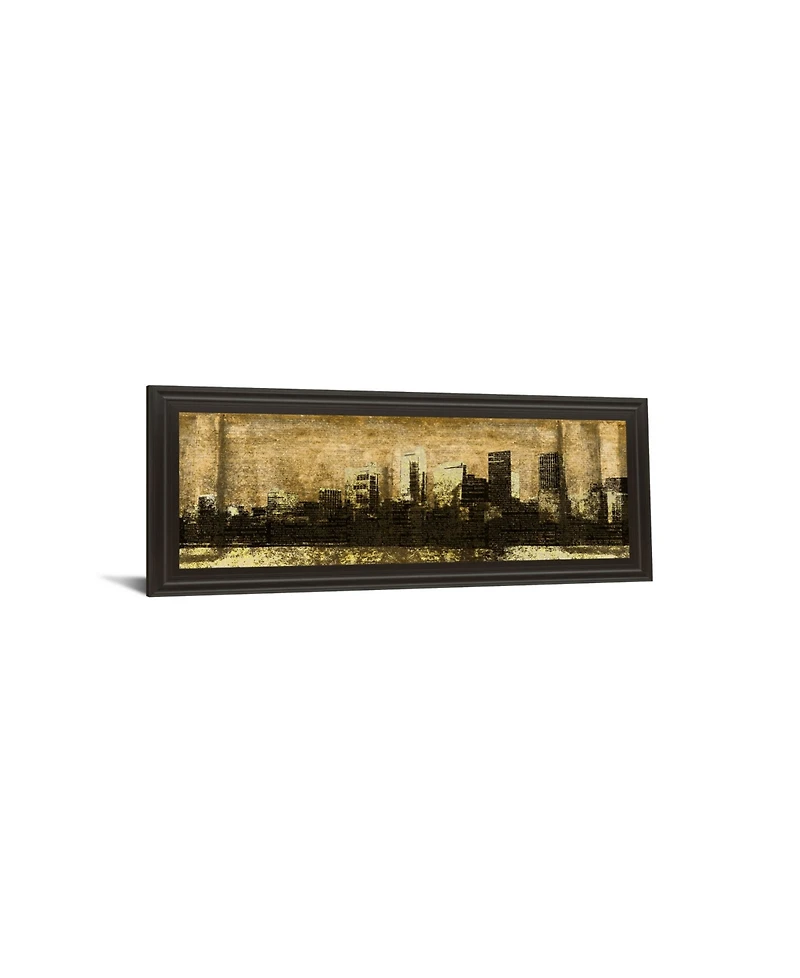 Classy Art Defined City I by Sd Graphic Studio Framed Print Wall Art - 18" x 42"