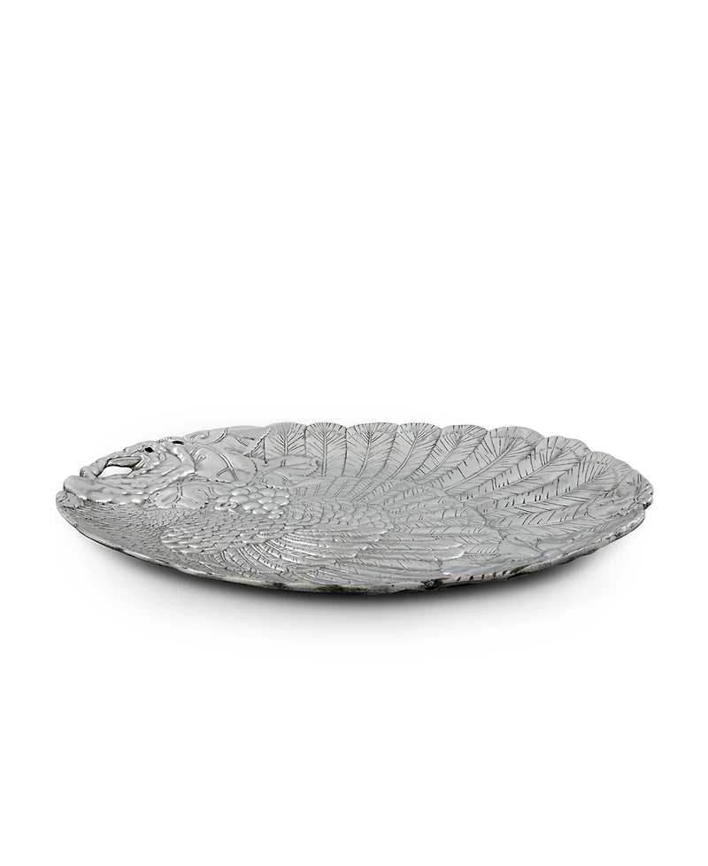 Arthur Court Designs Aluminum Harvest Turkey Oval Platter