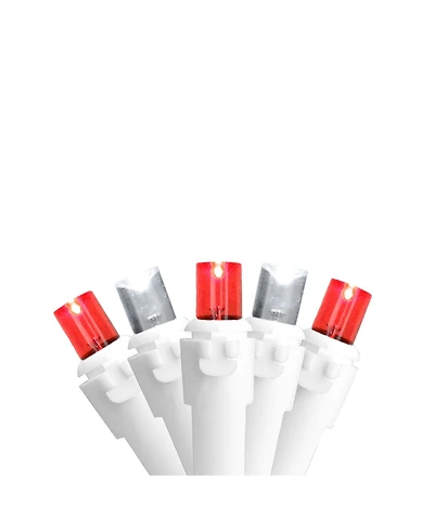 Northlight Set of 100 and Pure White Led Wide Angle Icicle Christmas Lights