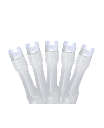 Northlight Set of 20 Battery Operated Pure White Led Wide Angle Christmas Lights - White Wire
