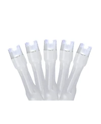 Northlight Set of 20 Battery Operated Pure White Led Wide Angle Christmas Lights - White Wire