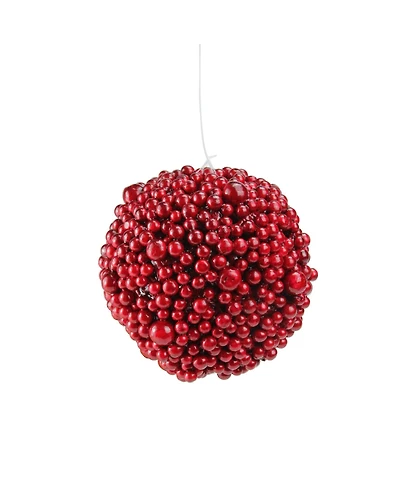 Northlight 6" Artificial Festive Red Berries Christmas Ball Ornament