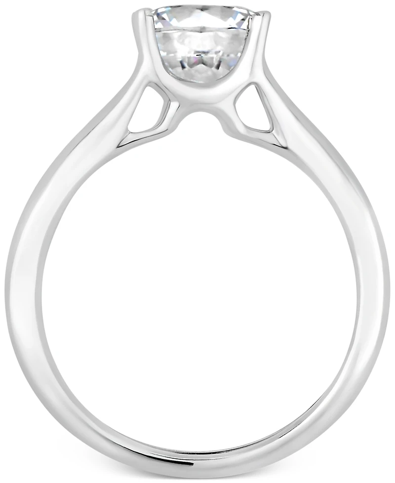 Gia Certified Diamond Solitaire Engagement Ring (1-1/2 ct. t.w.) in 14k White Gold