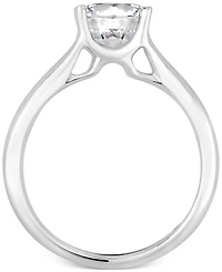 Gia Certified Diamond Solitaire Engagement Ring (1-1/2 ct. t.w.) in 14k White Gold