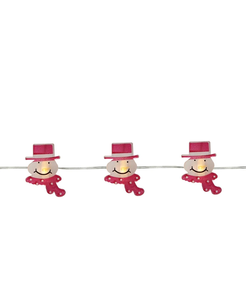 Northlight 20 Warm White Snowman Shaped Led Christmas Fairy Lights 6 ft Copper Wire