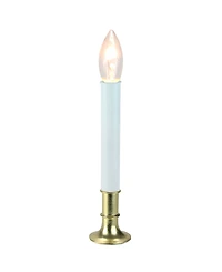 Northlight 9" Brass Indoor Christmas Candle Lamp with Sensor - Clear C7 Light