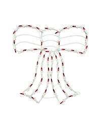 Northlight 14" Lighted Red Bow Window Silhouette Christmas Decoration