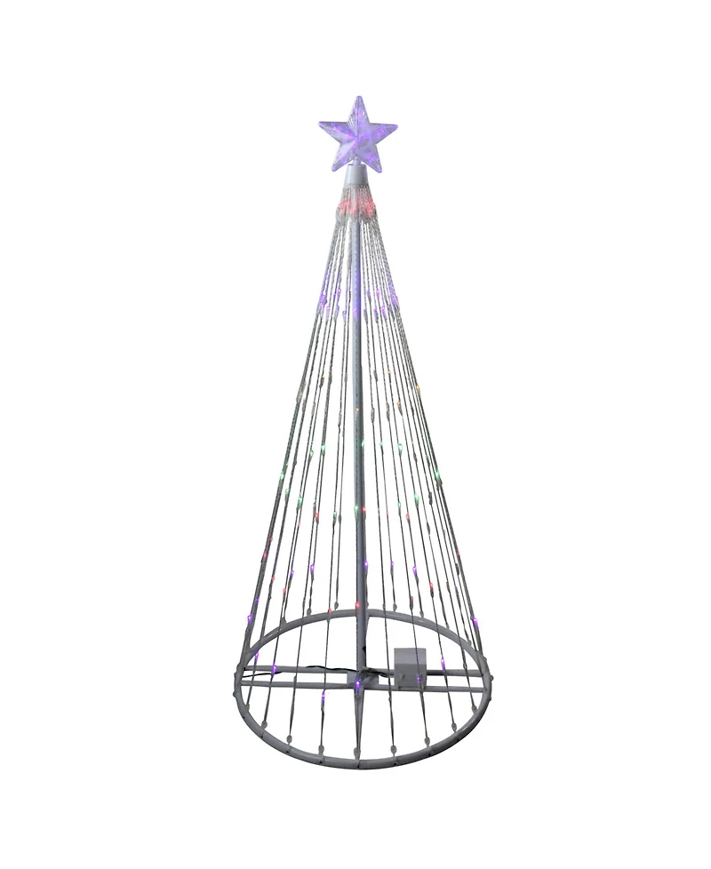 Northlight 4' Multi-Color Led Lighted Show Cone Christmas Tree Outdoor Decoration