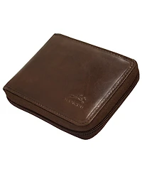 Men's Mancini Boulder Collection Rfid Secure Zippered Wallet with Removable Passcase