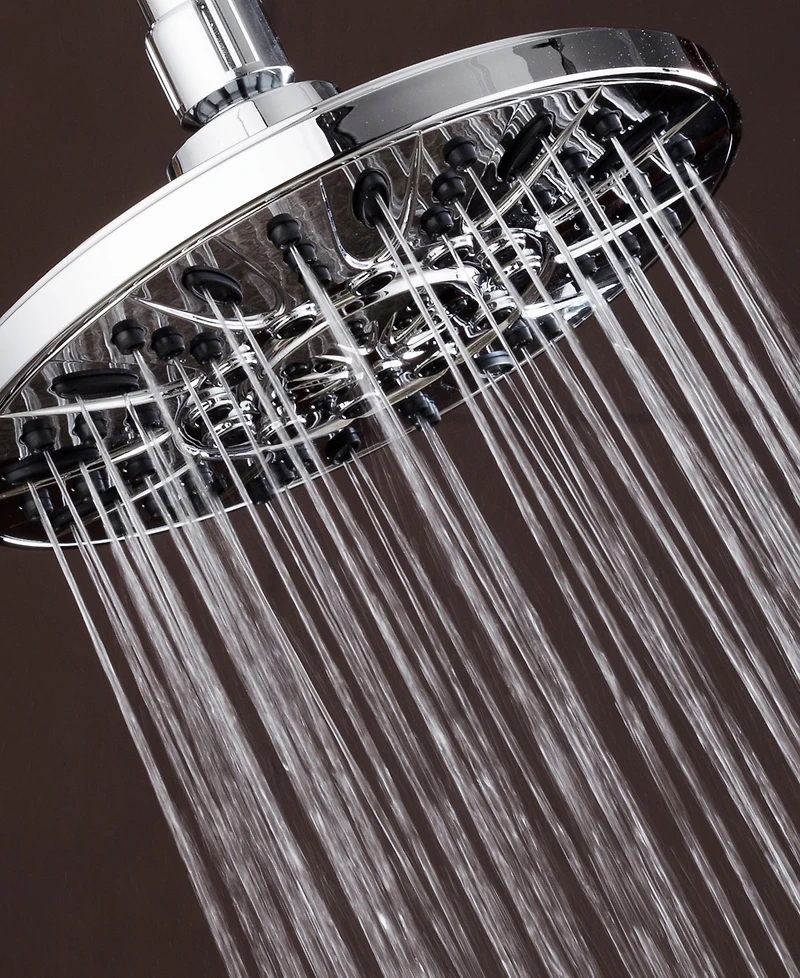 AquaDance 28-inch Drill-Free Stainless Steel Slide Bar Combo Shower Head