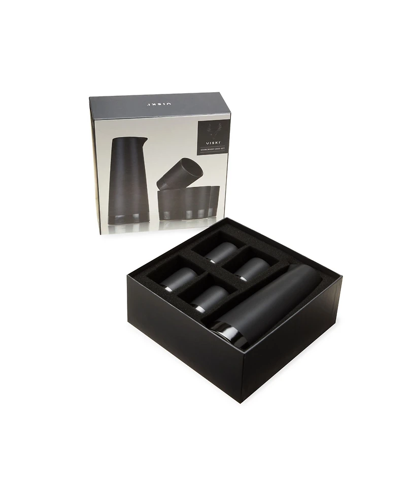 Viski Warren Stoneware Sake Set, 5 Piece