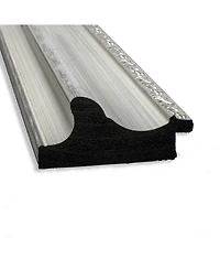 Amanti Art Parlor Silver-tone Framed Bathroom Vanity Wall Mirror