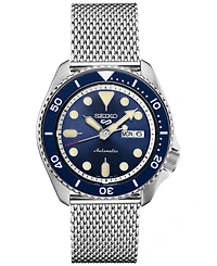 Seiko Men's Automatic 5 Sports Stainless Steel Mesh Bracelet Watch 42.5mm