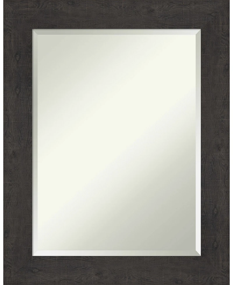 Amanti Art Rustic Plank Framed Bathroom Vanity Wall Mirror
