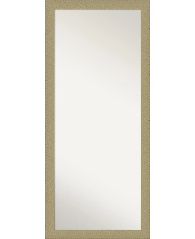 Amanti Art Mosaic Gold-tone Framed Floor/Leaner Full Length Mirror, 28.25" x 64.25"