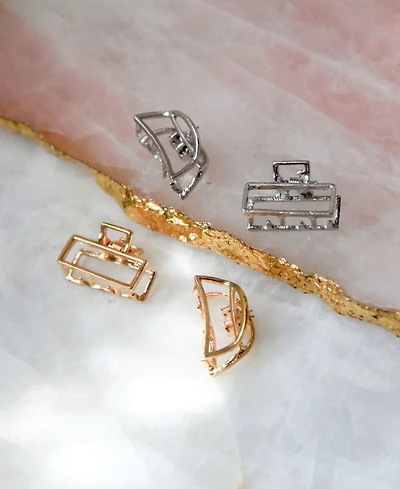 Soho Style Mini Gold Toned and Silver Toned Jaw Clip Set