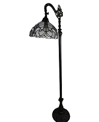 Amora Lighting Tiffany-Style Reading Floor Lamp