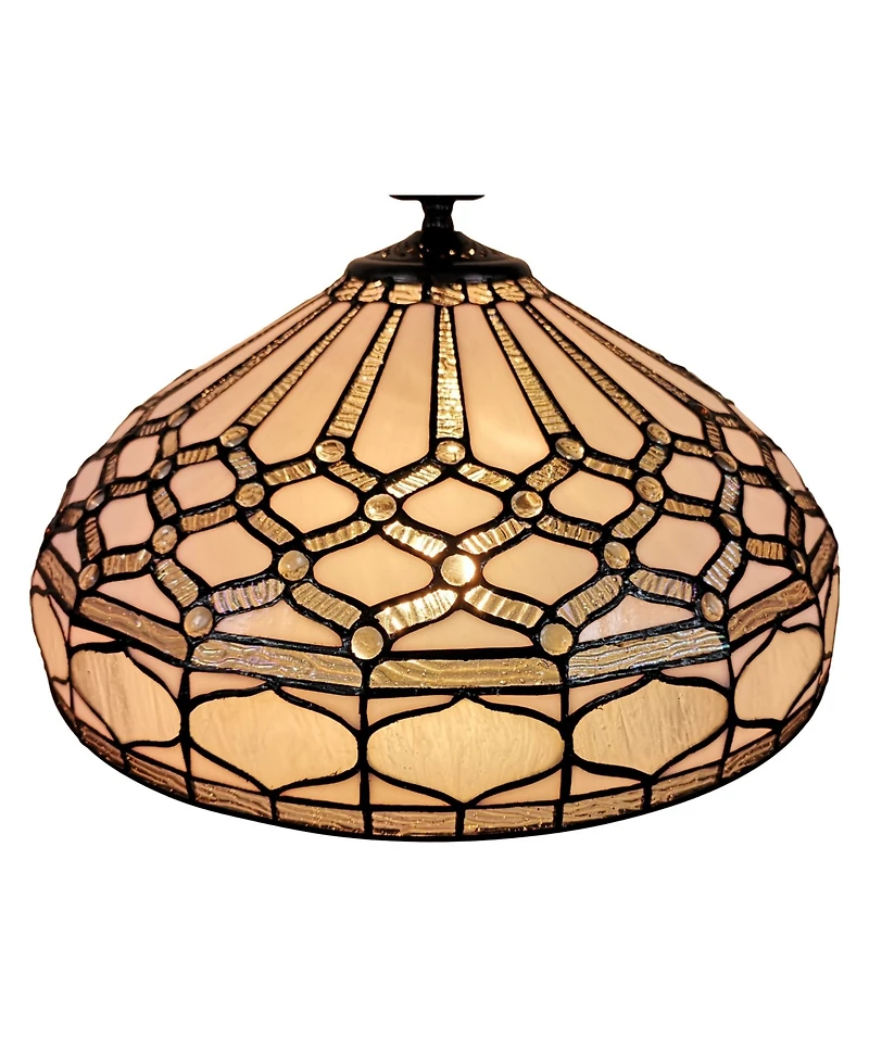 Amora Lighting Tiffany Style 2-Light Hanging Lamp