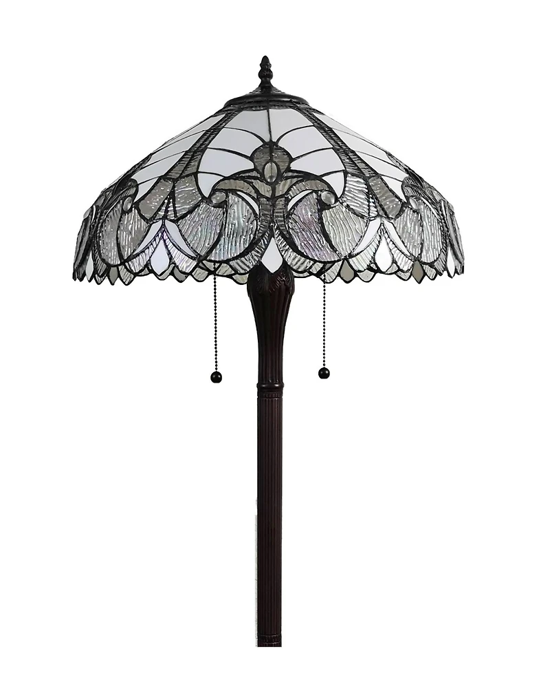 Amora Lighting Tiffany Style Floral Floor Lamp