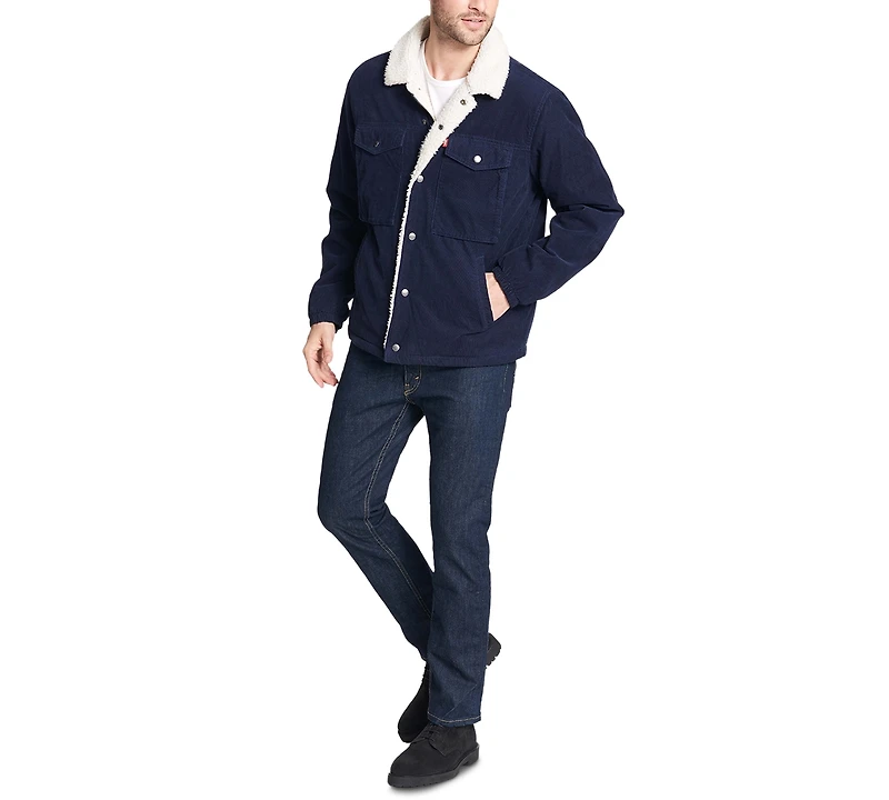 Levi's Men's Fleece-Lined Corduroy Trucker Jacket