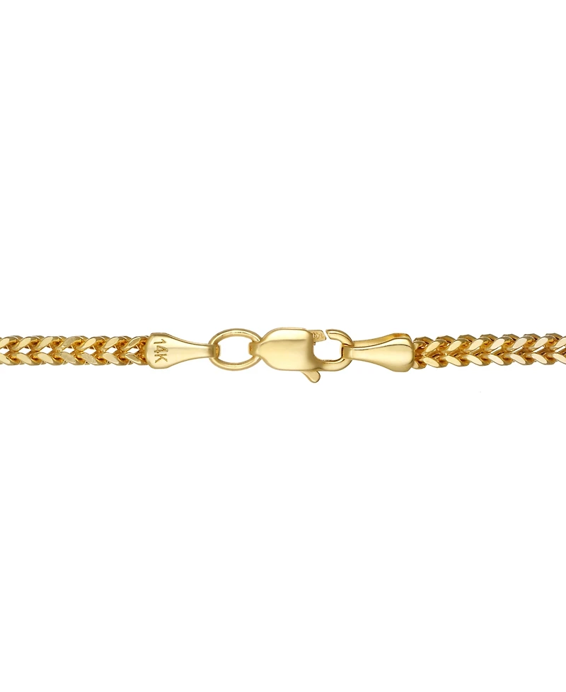 22" Franco Chain Necklace (1-7/8mm) in 14k Gold