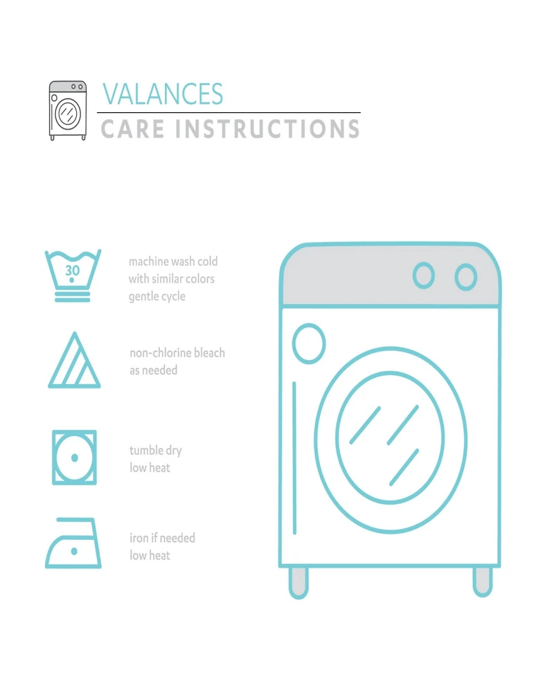 Clara 52" x 18" Bohemian Print Valance