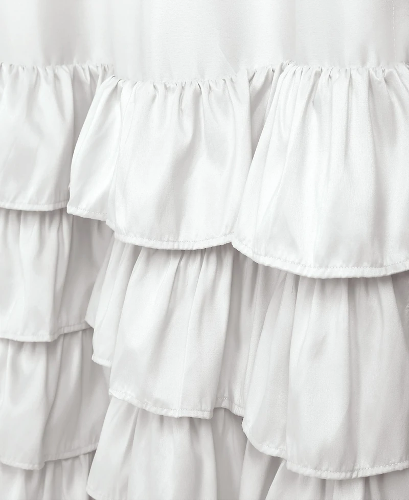 Allison Ruffle 40" x 95" Curtain Set