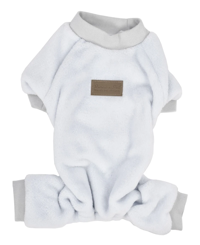 Parisian Pet Velour Pajama Cloud Gray