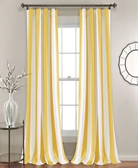 Wilbur Stripe Room Darkening Window Curtain Sets