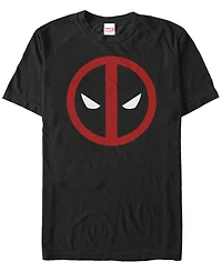 Marvel Men's Deadpool Mask Classic Big Face Short Sleeve T-Shirt